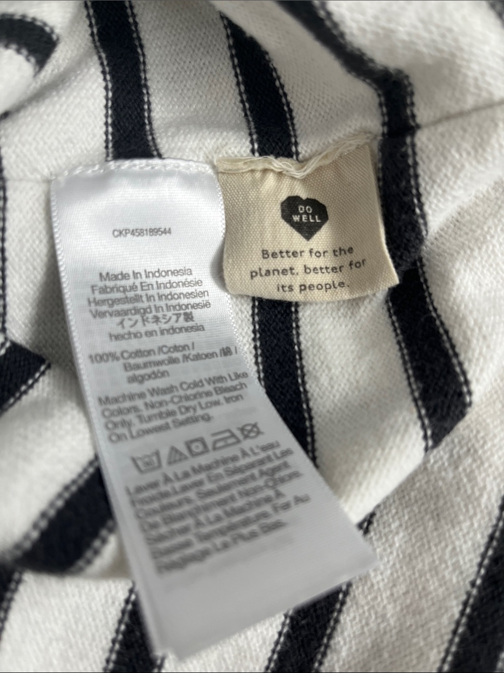 Madewell Black & White Striped Boat Top - Picture 5 of 5